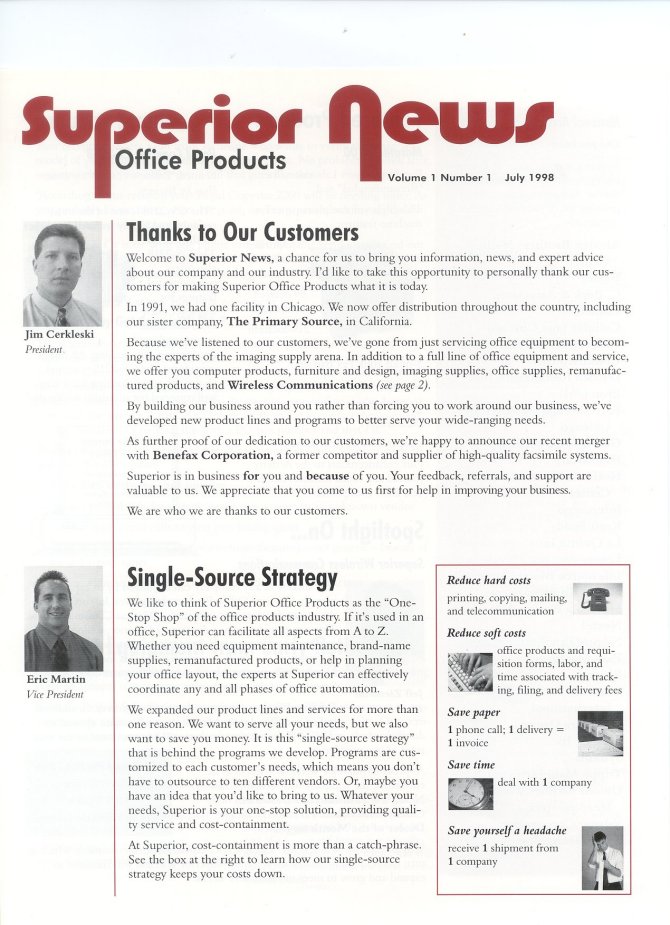 Superior Office Products, page 1